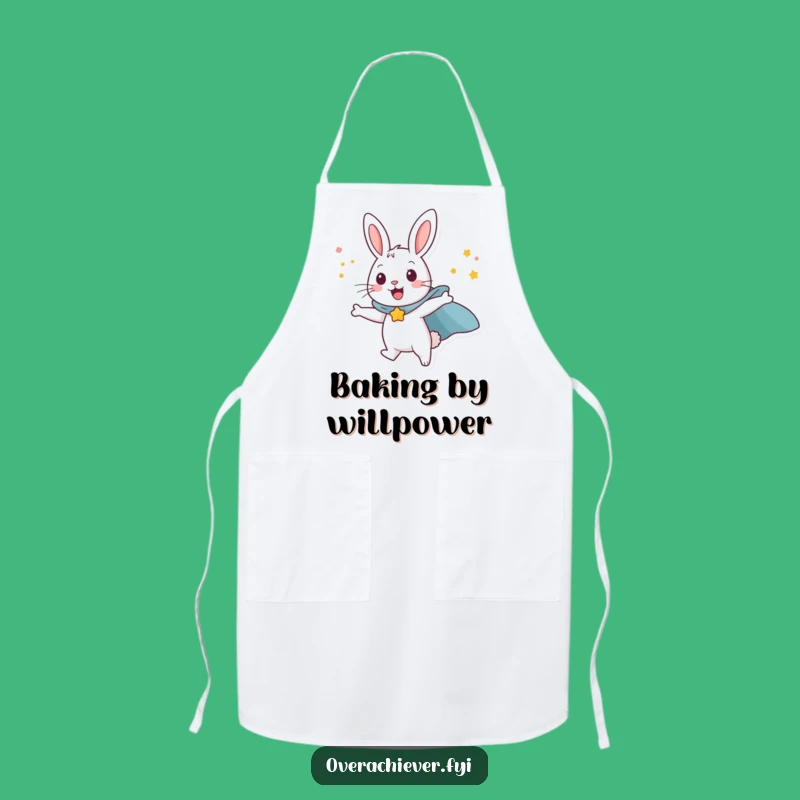 Funny Rabbit Flying Apron - Hilarious Superhero Kitchen Companion