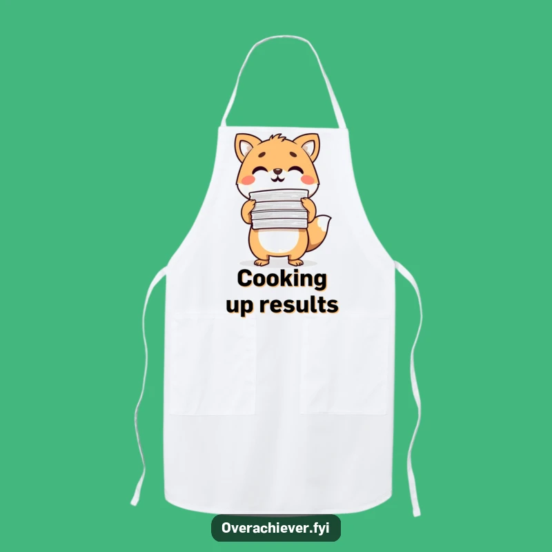 Funny Animal Paperwork Apron - Triumphantly Organized Chef's Wear