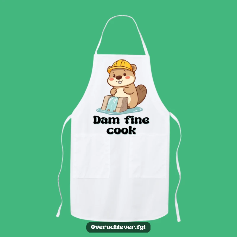 Funny Beaver Builder Apron: Workwear with Wit, Ideal Funny Gift!
