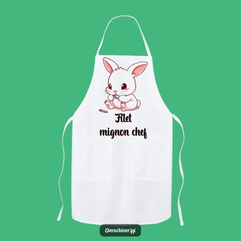Funny Rabbit Toenail File Apron, Hilarious Kitchen Companion