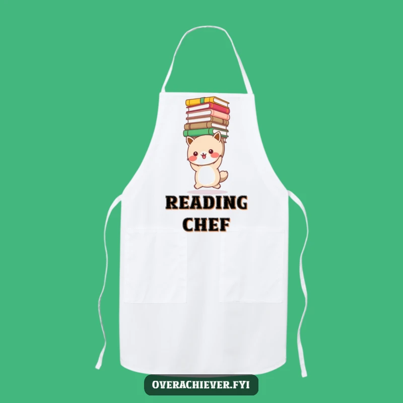 Funny Bookworm Animal Apron - Study & Cook with Herb Humor