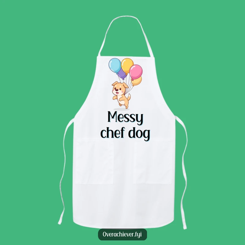 Funny Dog Balloon Herding Apron: Pawsome Kitchen Fun, Hilarious Cooking Gift