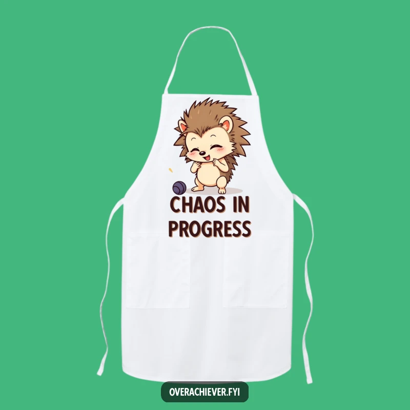 Funny Hedgehog Apron: Cook and Learn with Culinary Humorous Skills Gift