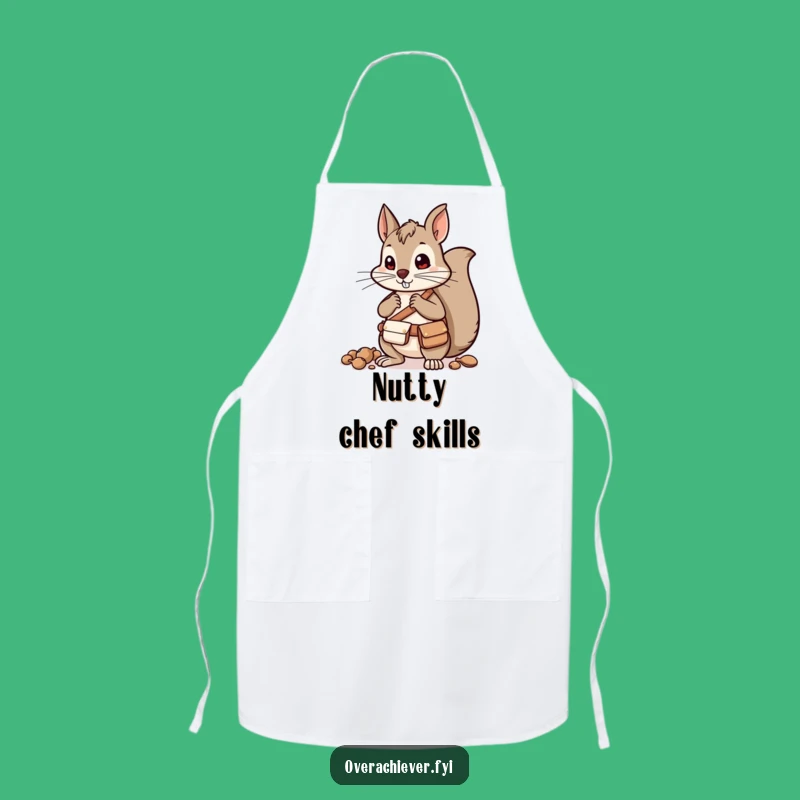 Funny Squirrel Planner Apron: Organized Kitchen Wear, Ideal Funny Gift!