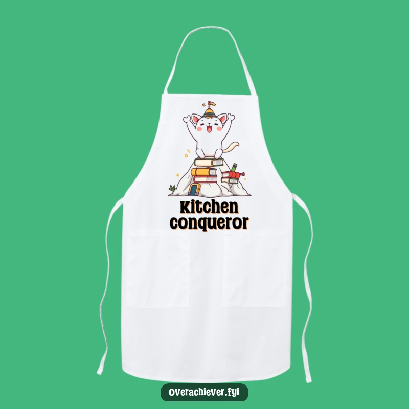 Funny Task Mountain Apron: Conqueror's Kitchen Wear, Practical Funny Gift for Chefs