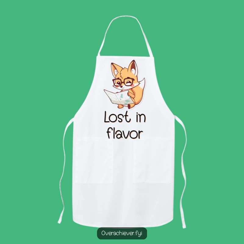 Funny Fox Expedition Apron: Cook Up Hilarious Adventures!