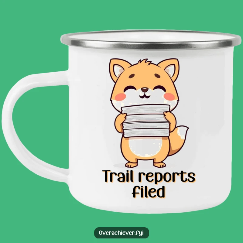 Durable Animal Paperwork Camping Mug - Funny Triumph Drinkware for Go-Getters