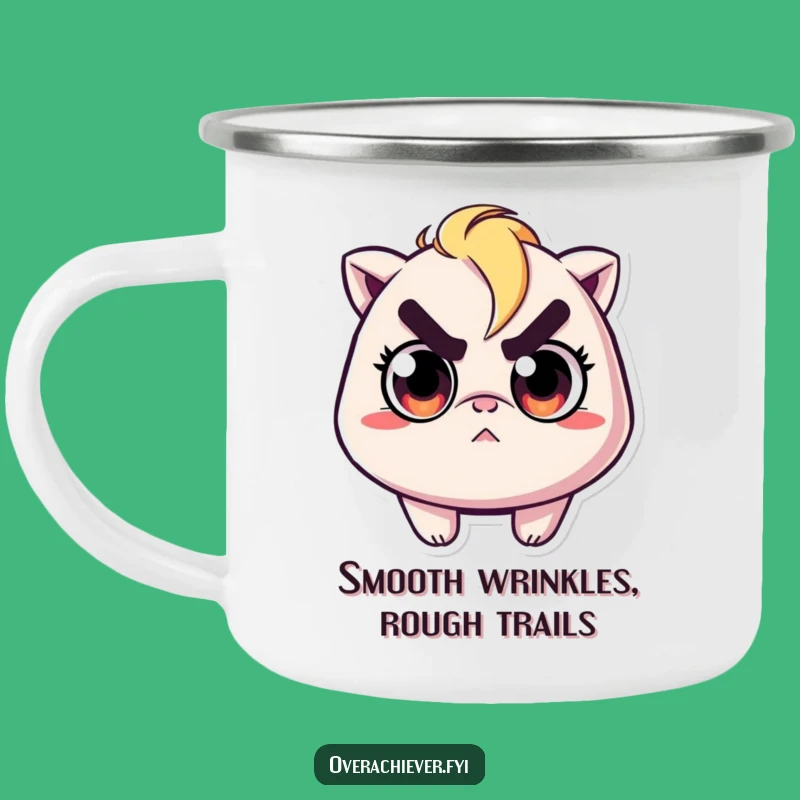 Funny Determined Ironer Camping Mug: Adventure with a Perfectly Pressed Attitude Gift