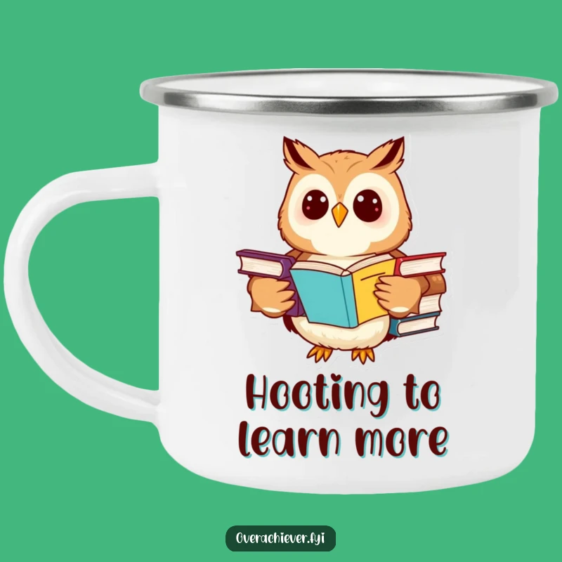 Funny Owl Camping Mug: Enjoy Your Brews with this Hilarious Scholar's Mug