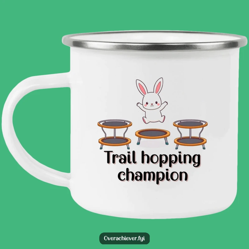 Funny Rabbit Camping Mug - Adventure and Energy for the Outdoors!