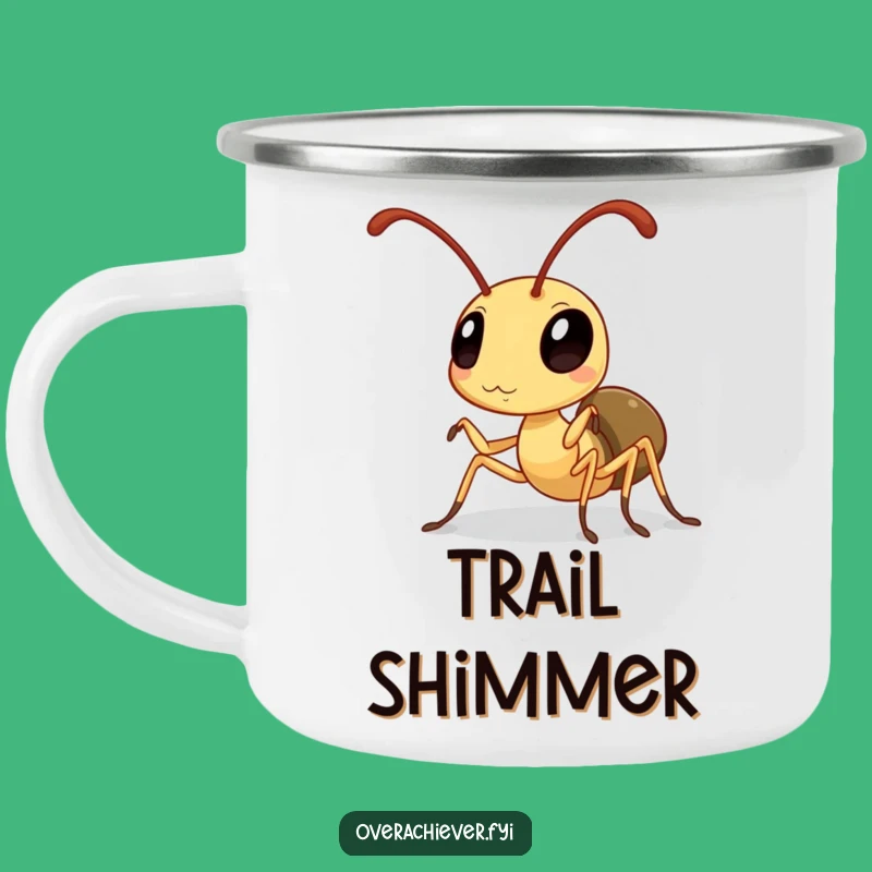 Funny Ant Antenna Polisher Camping Mug: Adventure with Polish