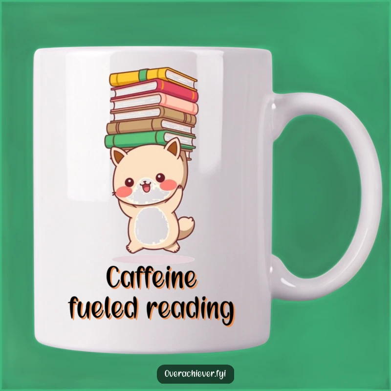 Funny Bookworm Animal Mug - Enthusiastic Reader Animal Gift
