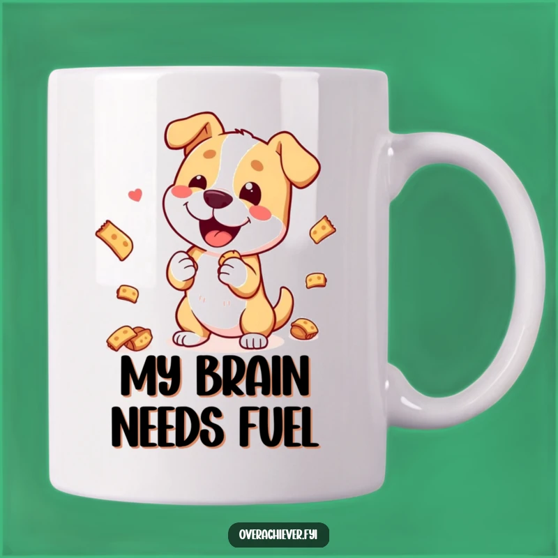 Funny Dog Trickster Mug: A Happy Dog Balancing Treats, Perfect Gift for Dog Lovers