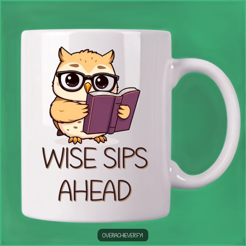 Funny Smart Owl Mug: Intellectual Humor Scholar Gift!