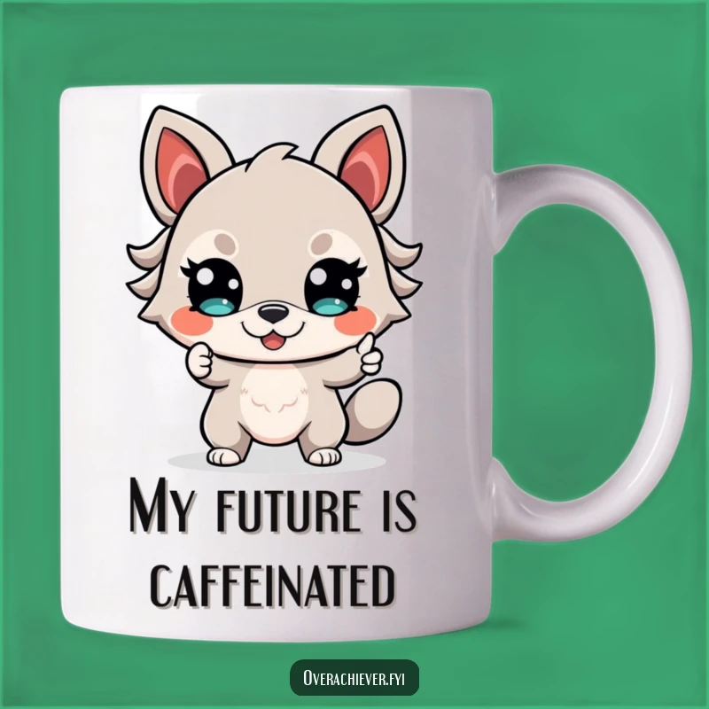 Funny Determined Animal Mug: A Confident Smile Pointing to a Bright Future, Perfect Gift