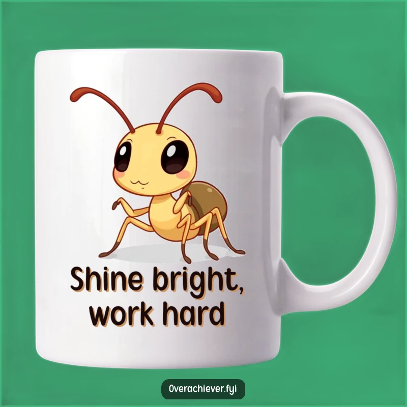 Funny Ant Antenna Polisher Mug: A Humorous Gift for the Diligent