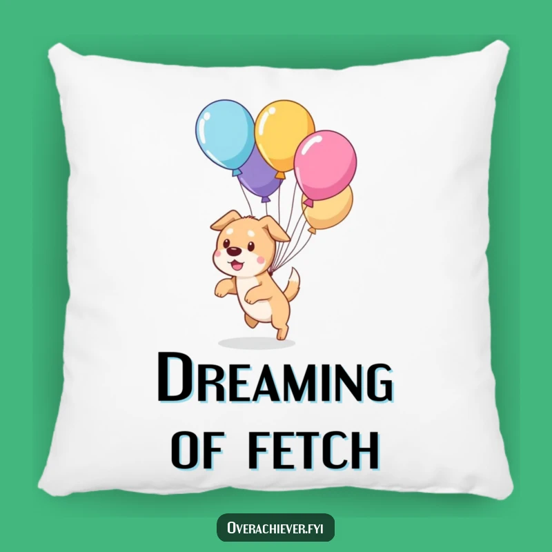 Funny Dog Balloon Herding Pillow: Cozy Canine Comfort, Hilarious Accent Pillow