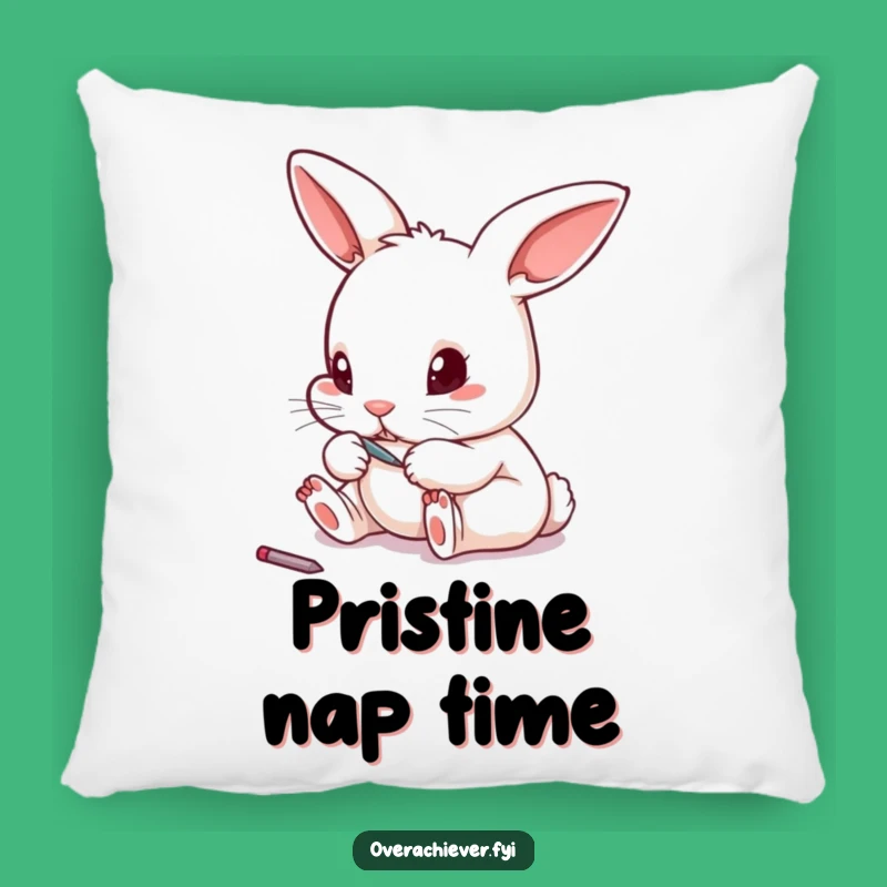 Funny Rabbit Toenail File Pillow, Cozy & Amusing Home Decor