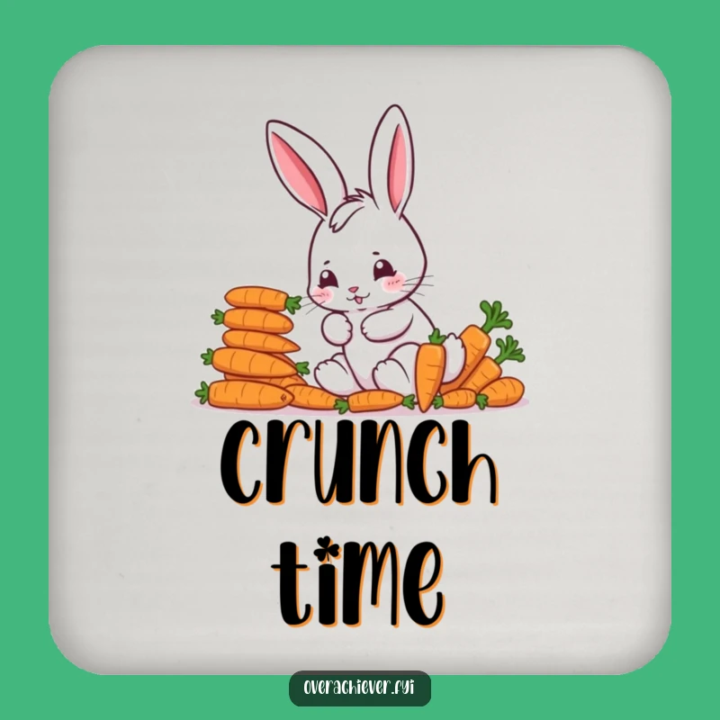 Funny Bunny Carrot Coaster Set: Protect Surfaces with Hilarious Organization!