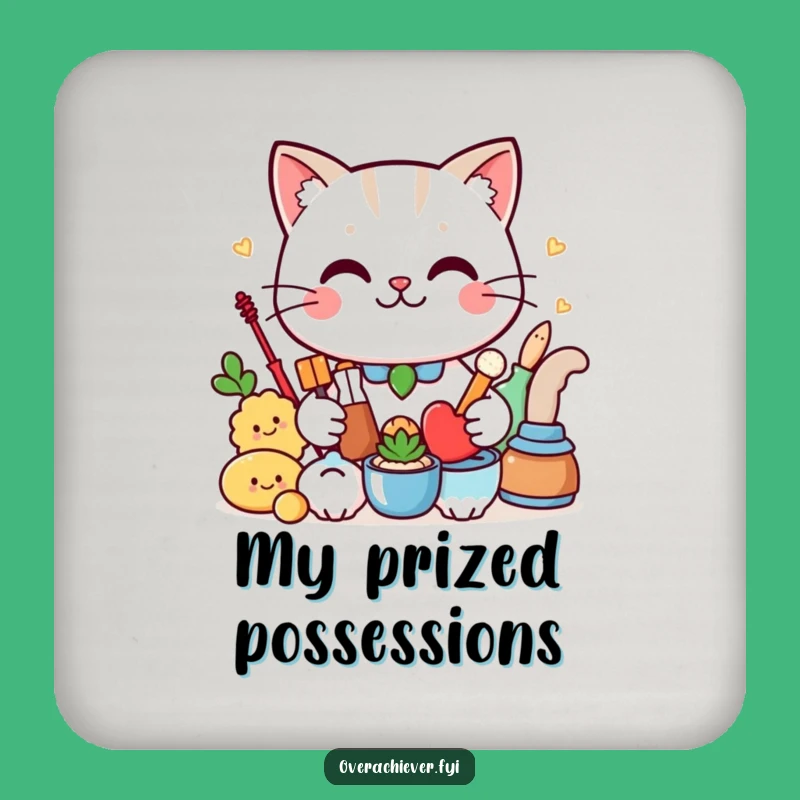 Funny Cat Coasters: Protect Surfaces Proudly, Perfect Humorous Drink Gift!