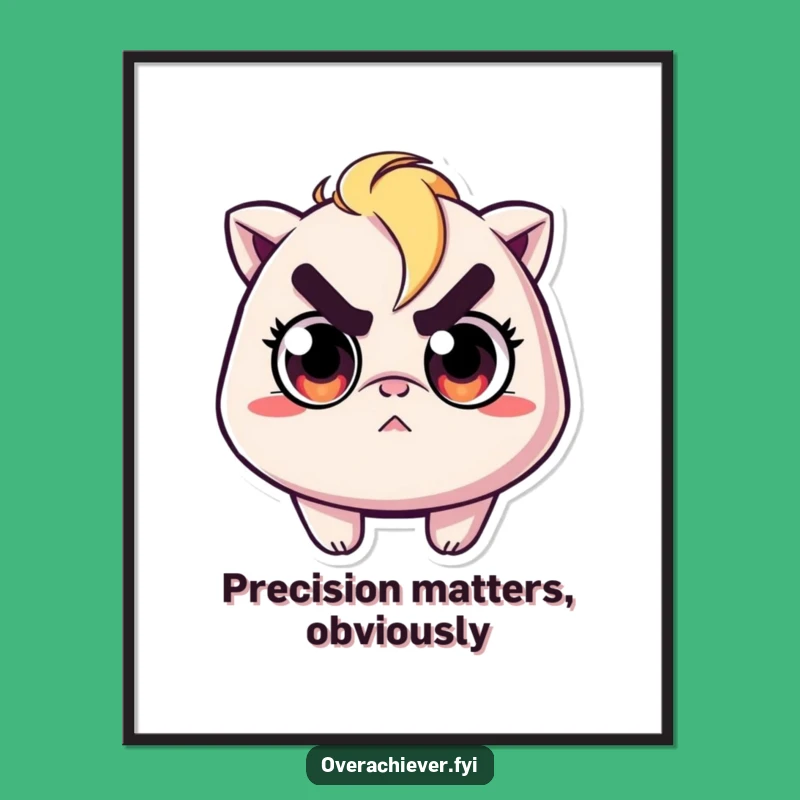 Funny Determined Ironer Poster: A Hilarious Gift for Decorating Your Perfectly Pressed Space