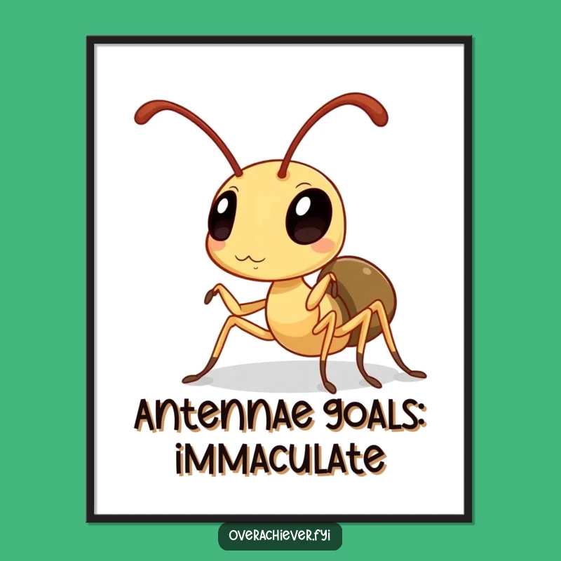 Free Printable Wall Art: Polished Ant, Shiny Decor, Quirky DIY Download