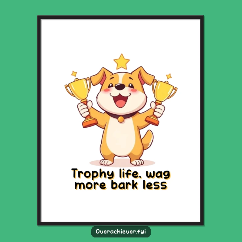 Funny Free Printable Dog Juggler Wall Art - Hilarious Downloadable Gift for Dog Lovers!