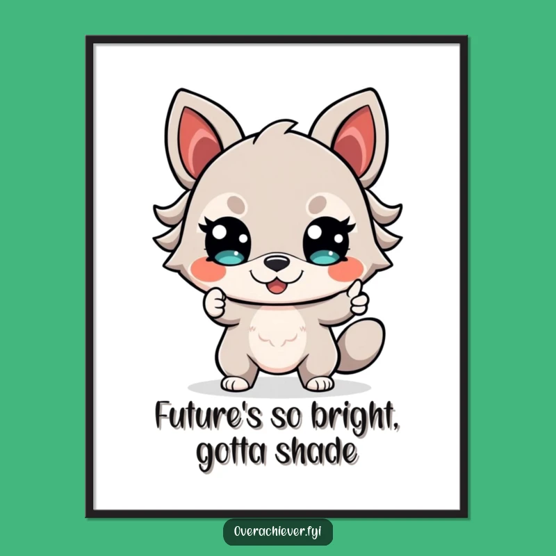 Free Printable Wall Art: Determined Animal Motivates, Downloadable Funny Art Gift