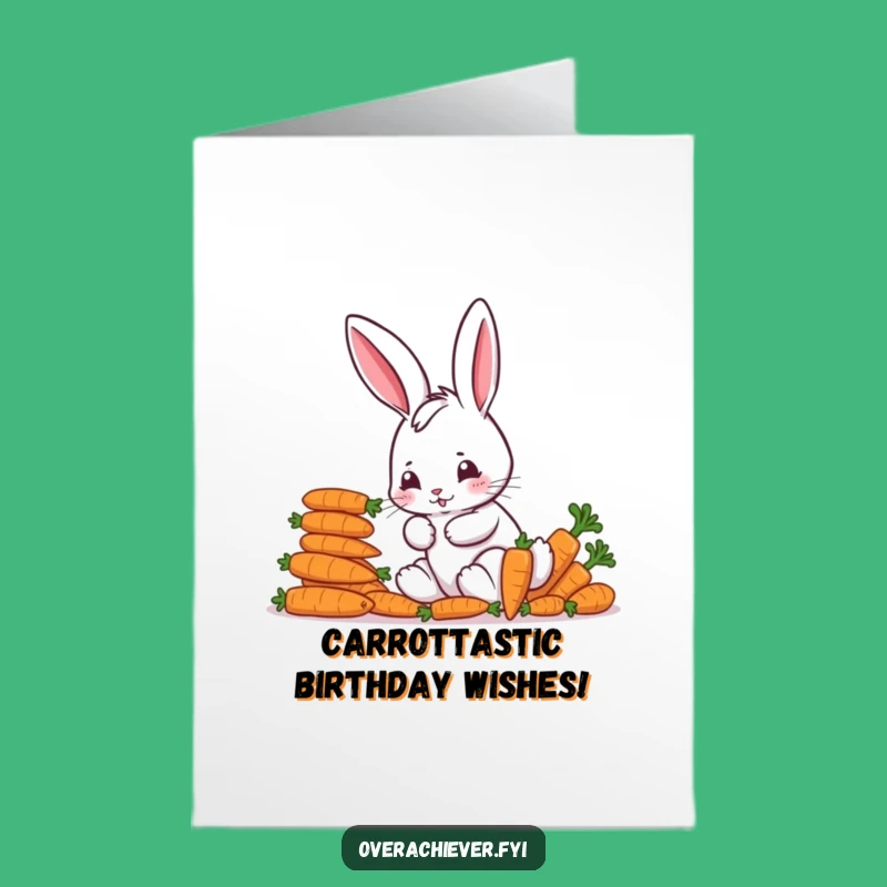 Free Printable Bunny Birthday Card: Funny Downloadable Gift for Carrot Lovers!