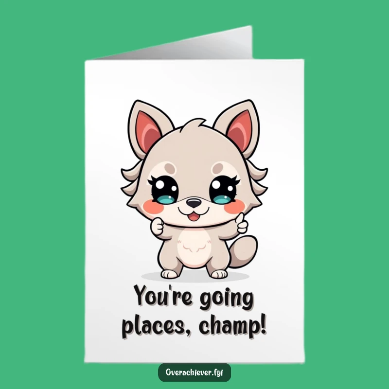 Free Printable Congrats Card: Animal Leads the Way, Downloadable Funny Gift