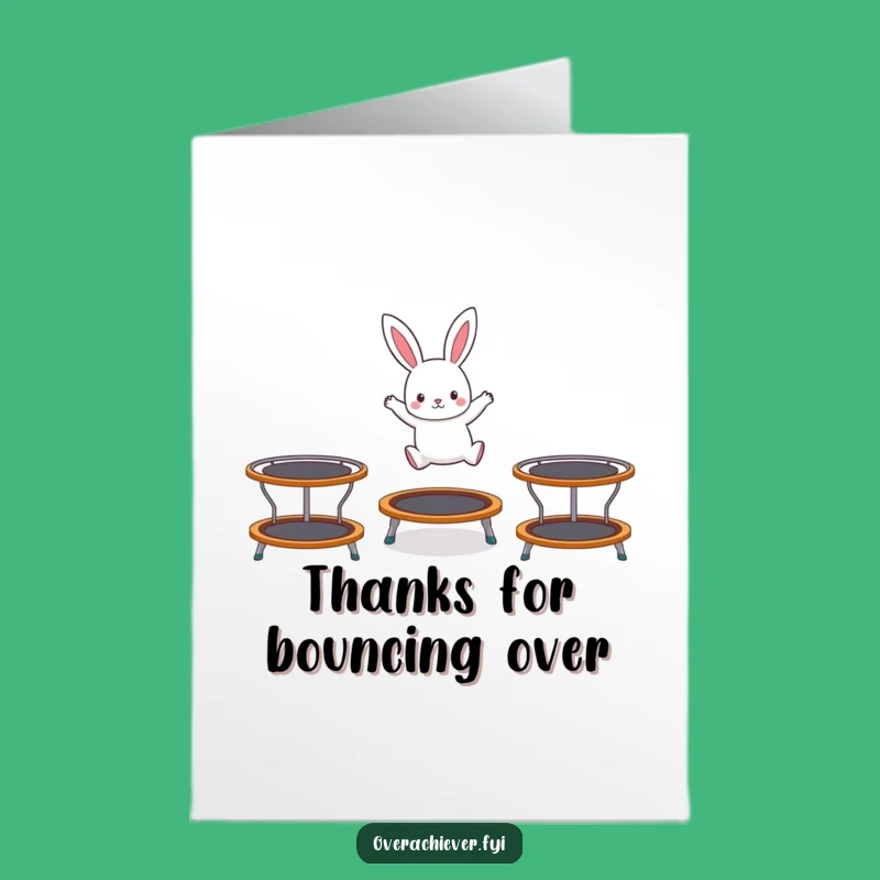 Free Printable Rabbit Thank You Card: Grateful Hopper for a Humorous Downloadable Gift