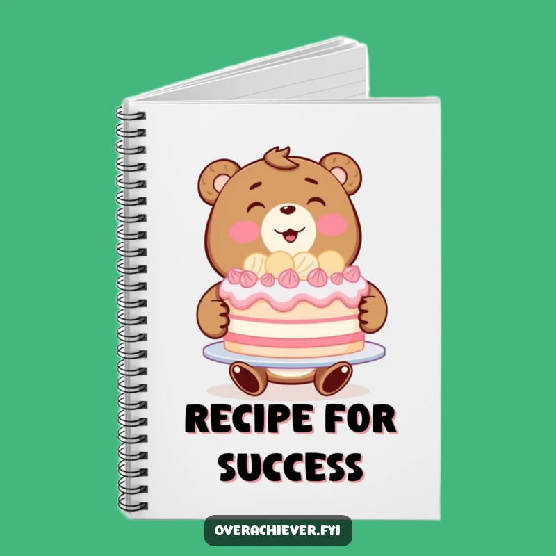 Funny Bear Baker Notebook - Jot Down Your Sweetest Recipes!
