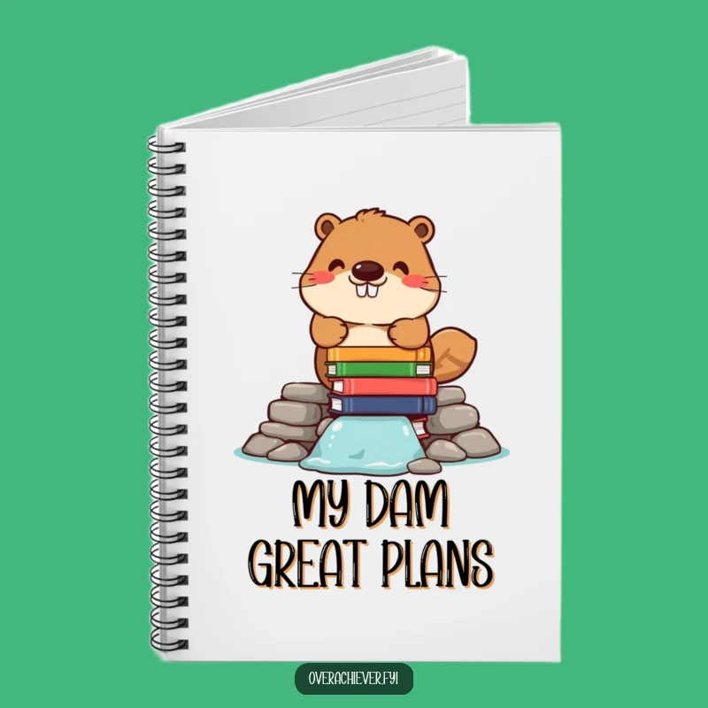 Funny Beaver Notebook - Jot Down Ideas with Bookish Brilliance!