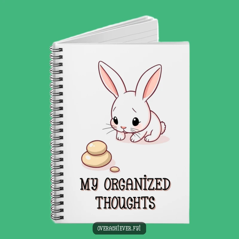 Funny Bunny Pebble Line Notebook: Plan Your Perfection with Humor