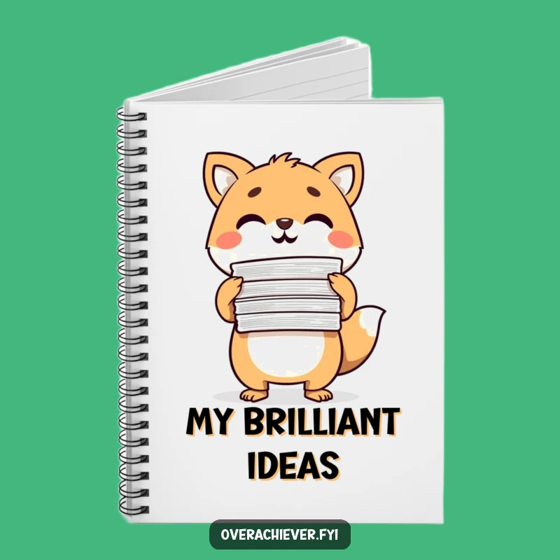 Funny Animal Paperwork Notebook - Triumphantly Organized Journal for Ideas