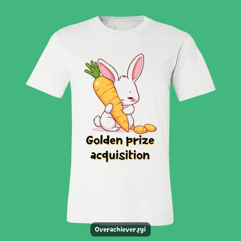 Funny Polishing Rabbit T-Shirt: A Humorous Gift for Determined Souls with Big Dreams