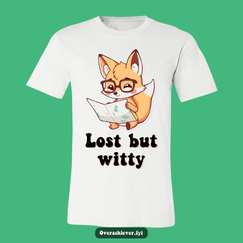 Funny Fox Navigator T-Shirt: Hilarious Style for the Curious Adventurer!
