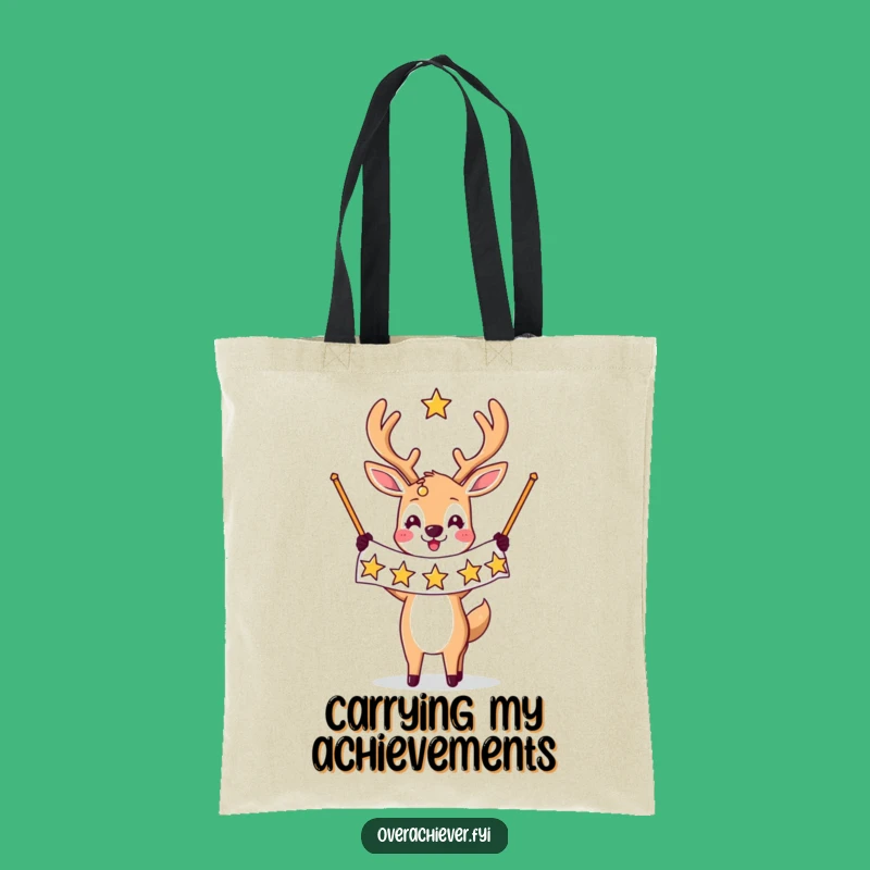 Funny Star Deer Tote Bag: Carry Your Triumphant Spirit!