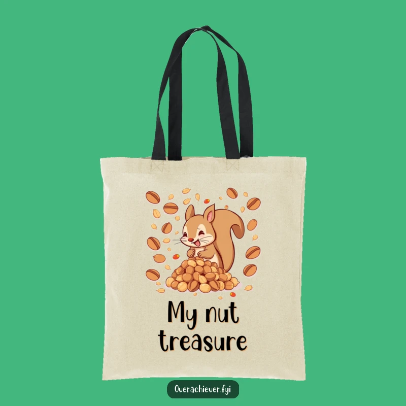 Funny Squirrel Nut Tote Bag: A Humorous Gift for Busy Bees